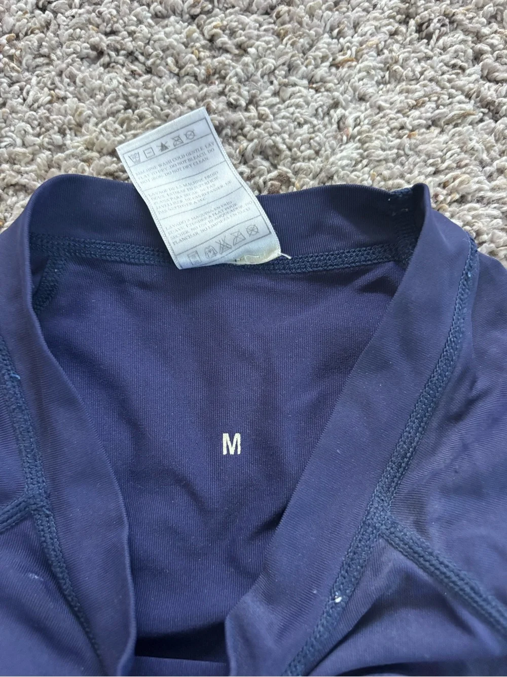 Hurley Youth Boys Medium Short Sleeve Rash Guard Swim Shirt Navy UPF 40